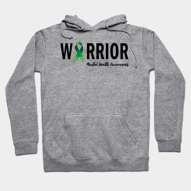 Mental Health Awareness Warrior Hoodie by ArticArtac